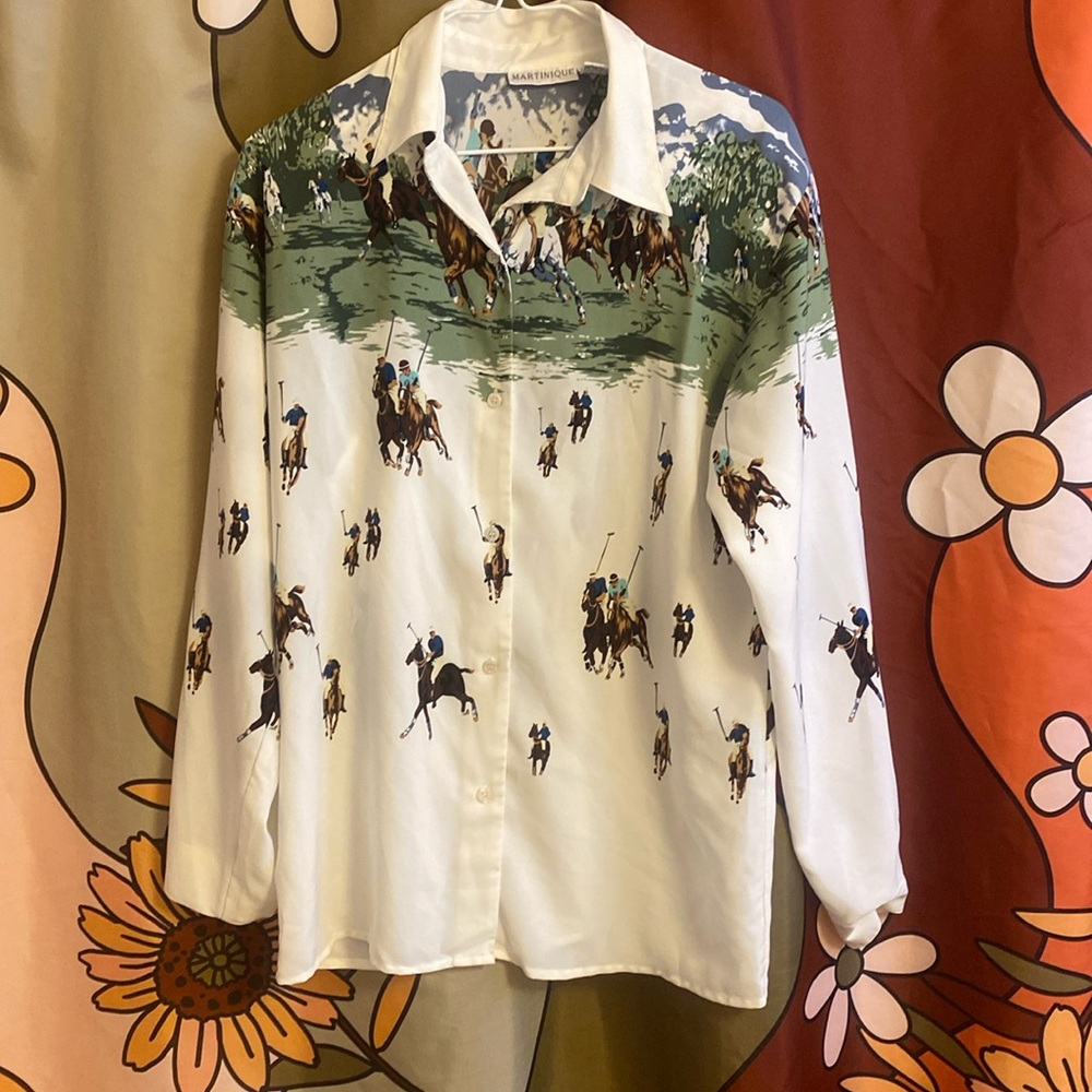 MARTINIQUE polo button down shirt